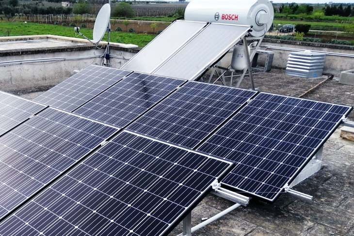 Impianto solare termico per aziende e PMI lecce brindisi taranto